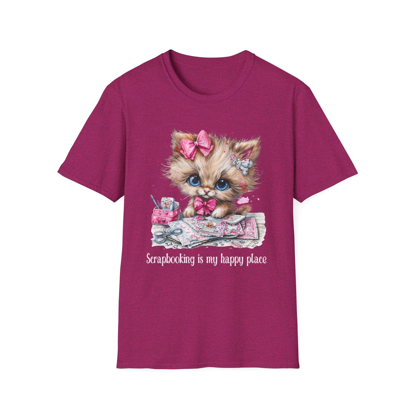 Cat Scrapbooker Softstyle T-Shirt