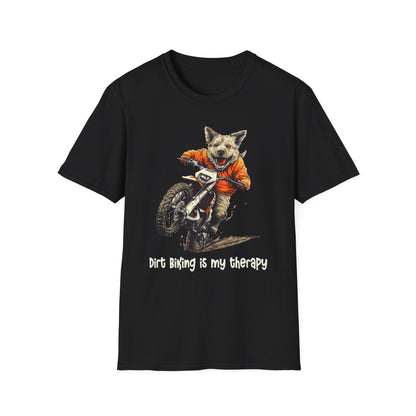 Dog Dirt Biker Softstyle T-Shirt