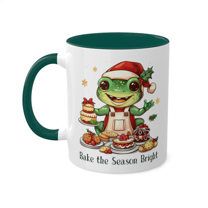 Frog Christmas Baker Mug