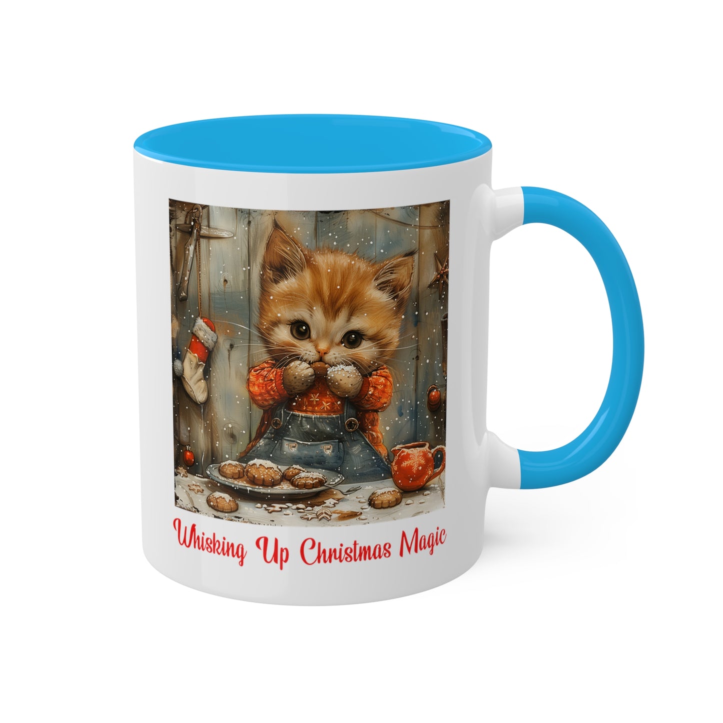 Cat Christmas Baker Mug