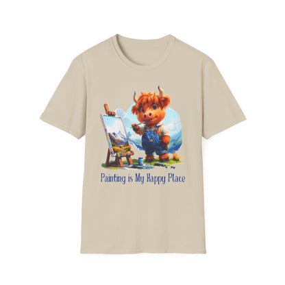 Highland Cow Artist Softstyle T-Shirt