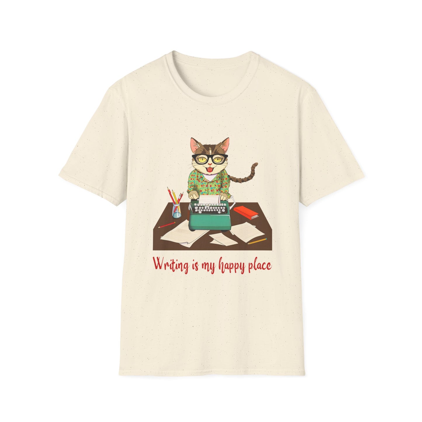 Cat Writer Softstyle T-Shirt