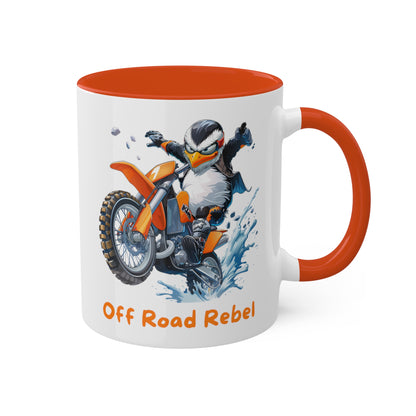 Penguin Dirt Biker Mug