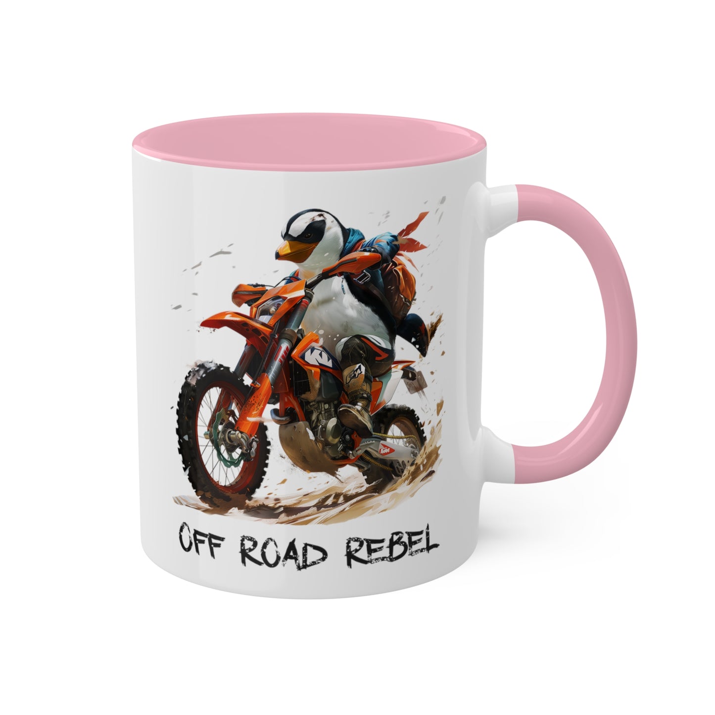 Penguin Dirt Biker Mug