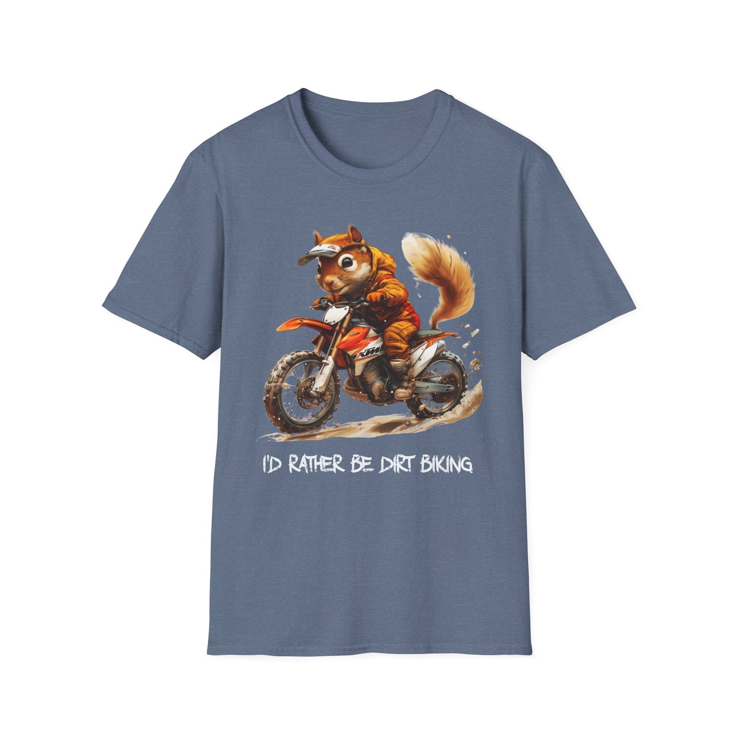 Squirrel Dirt Biking Softstyle T-Shirt