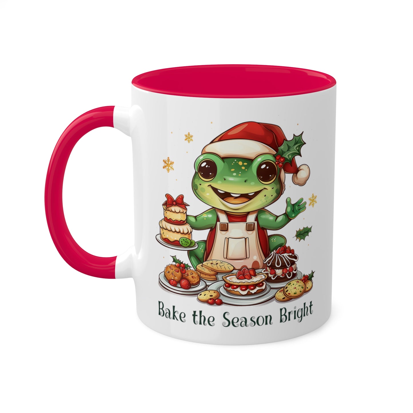 Frog Christmas Baker Mug