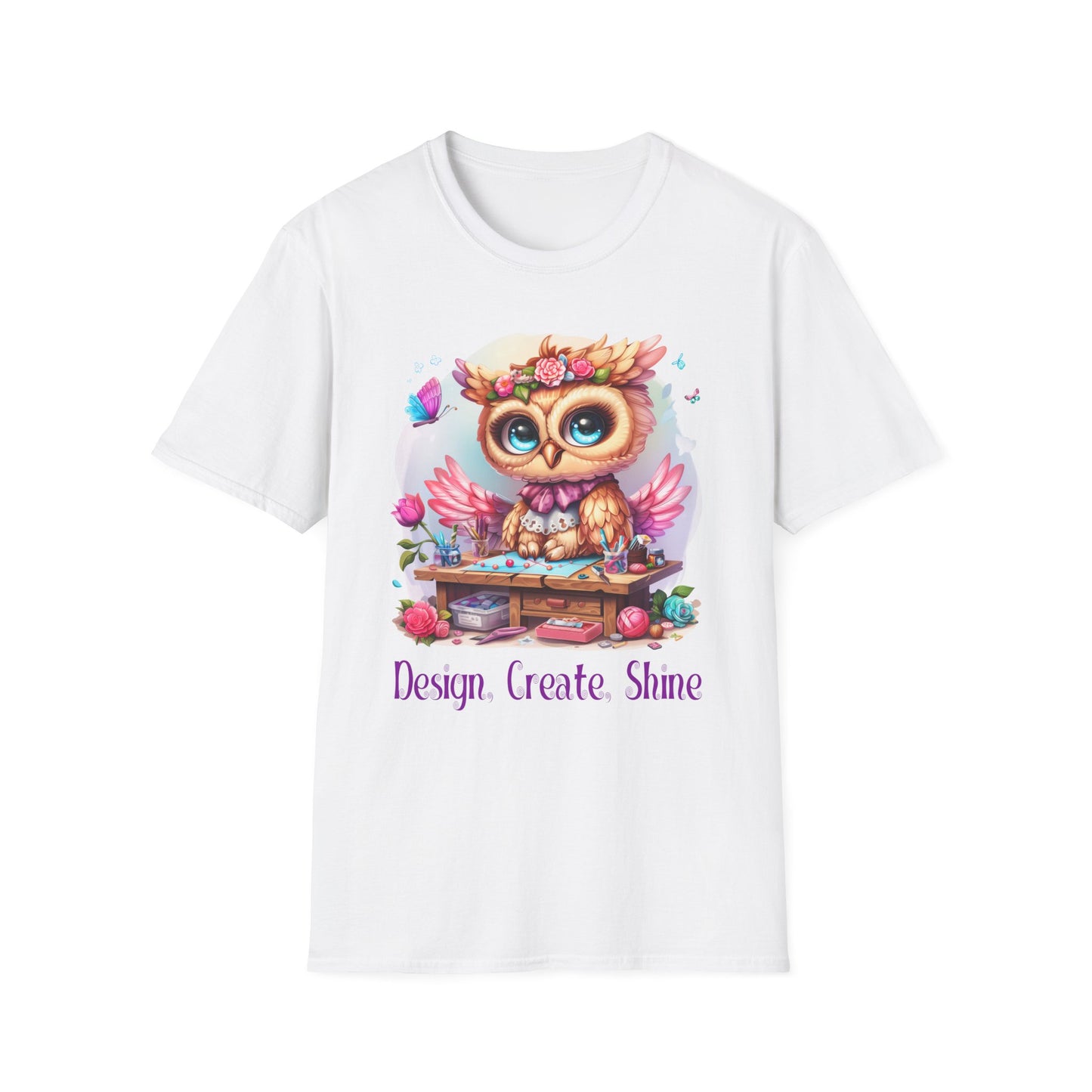 Owl Jewelry Making Softstyle T-Shirt