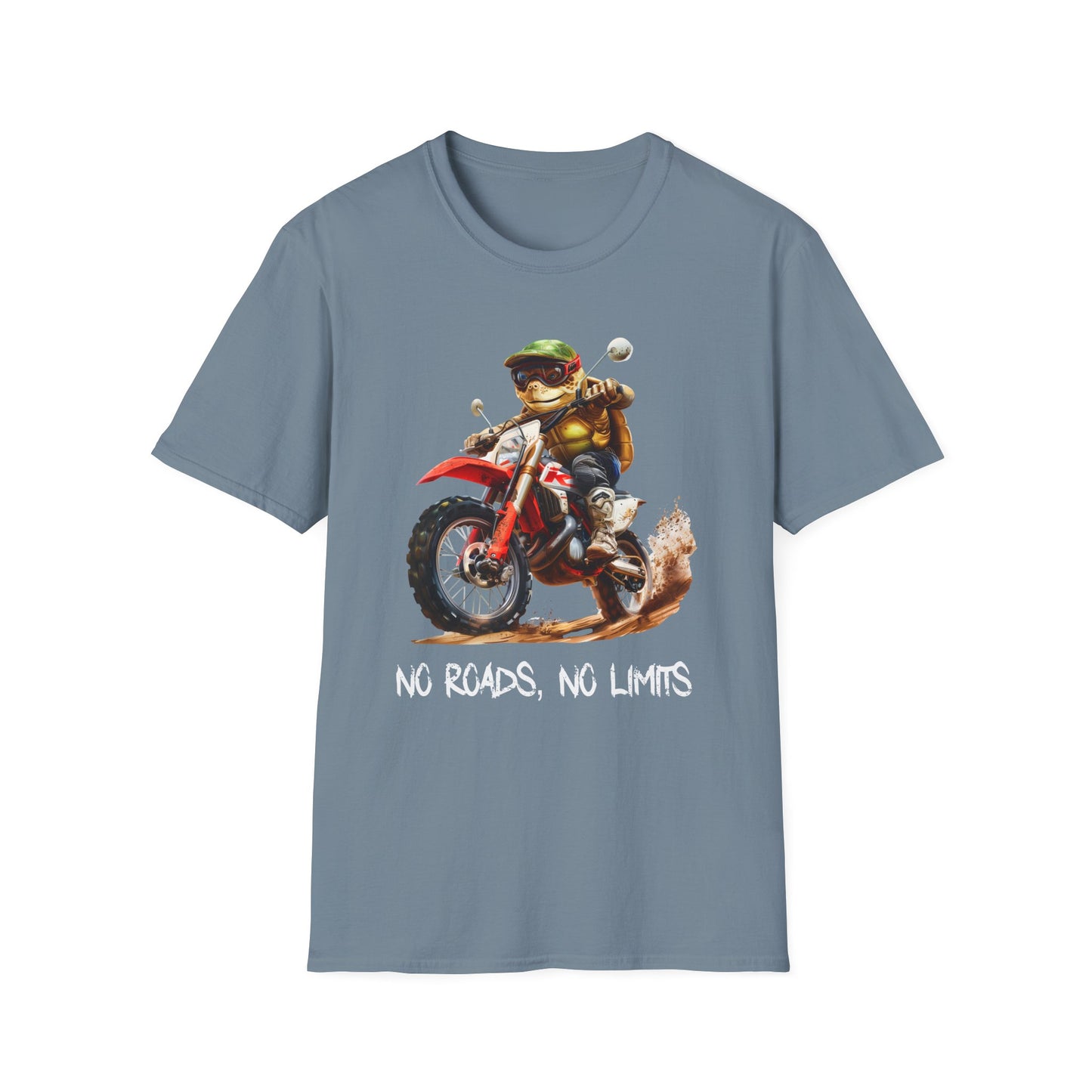 Turtle Dirt Biker Softstyle T-Shirt