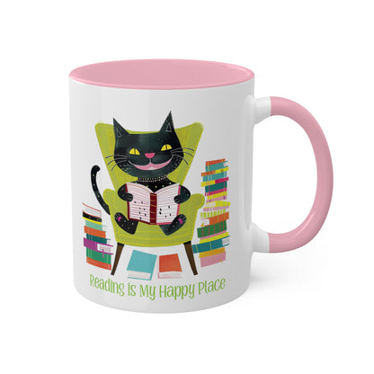 Cat Reading Mug