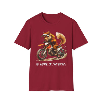 Squirrel Dirt Biking Softstyle T-Shirt