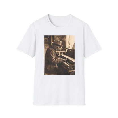 Vintage Western Turtle Piano Softstyle T-Shirt