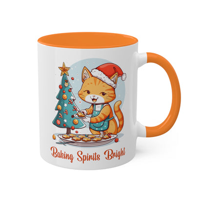 Cat Christmas Baker Mug