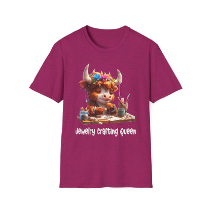 Highland Cow Jewelry Making Softstyle T-Shirt