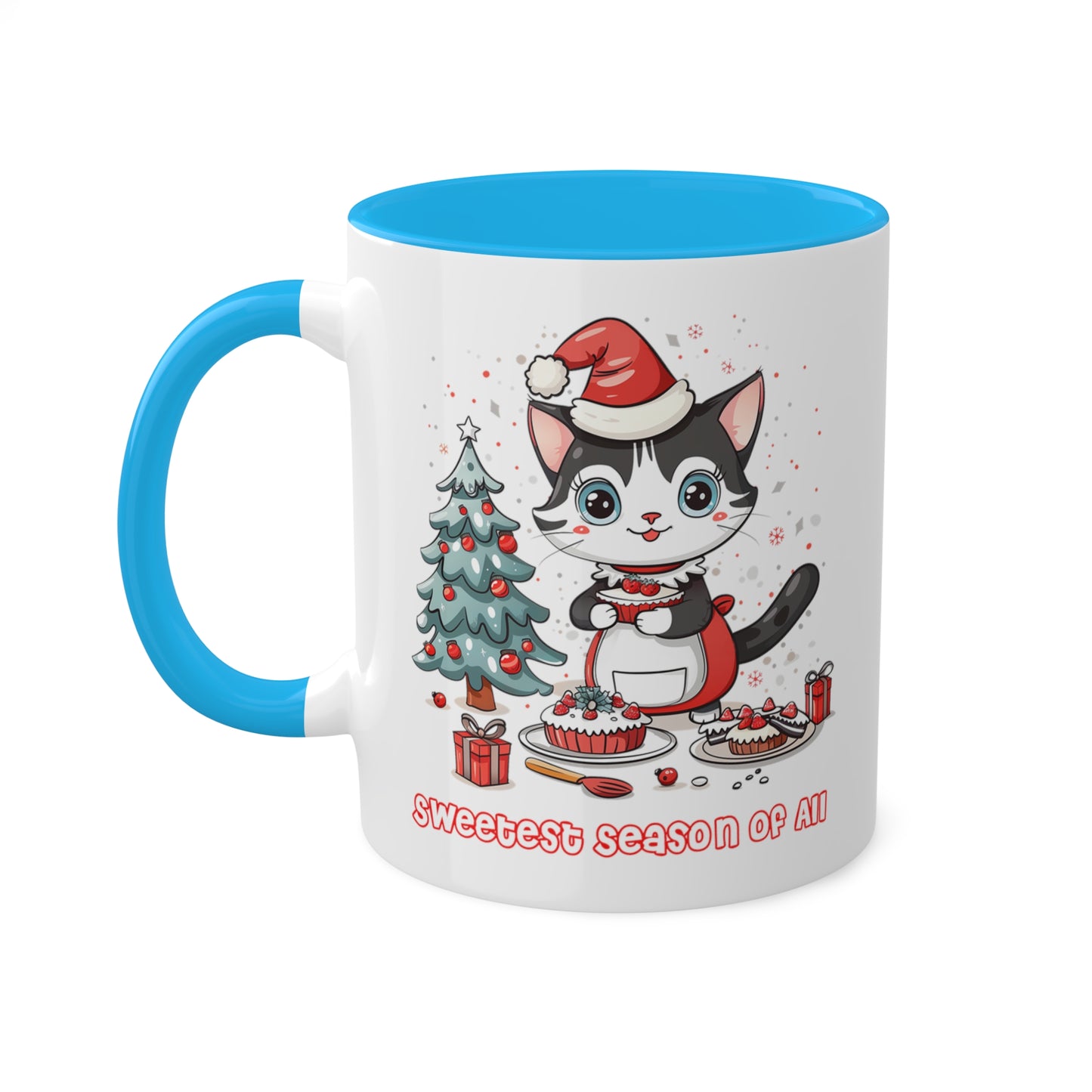 Cat Christmas Baker Mug