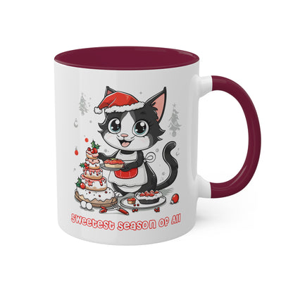 Cat Christmas Baker Mug