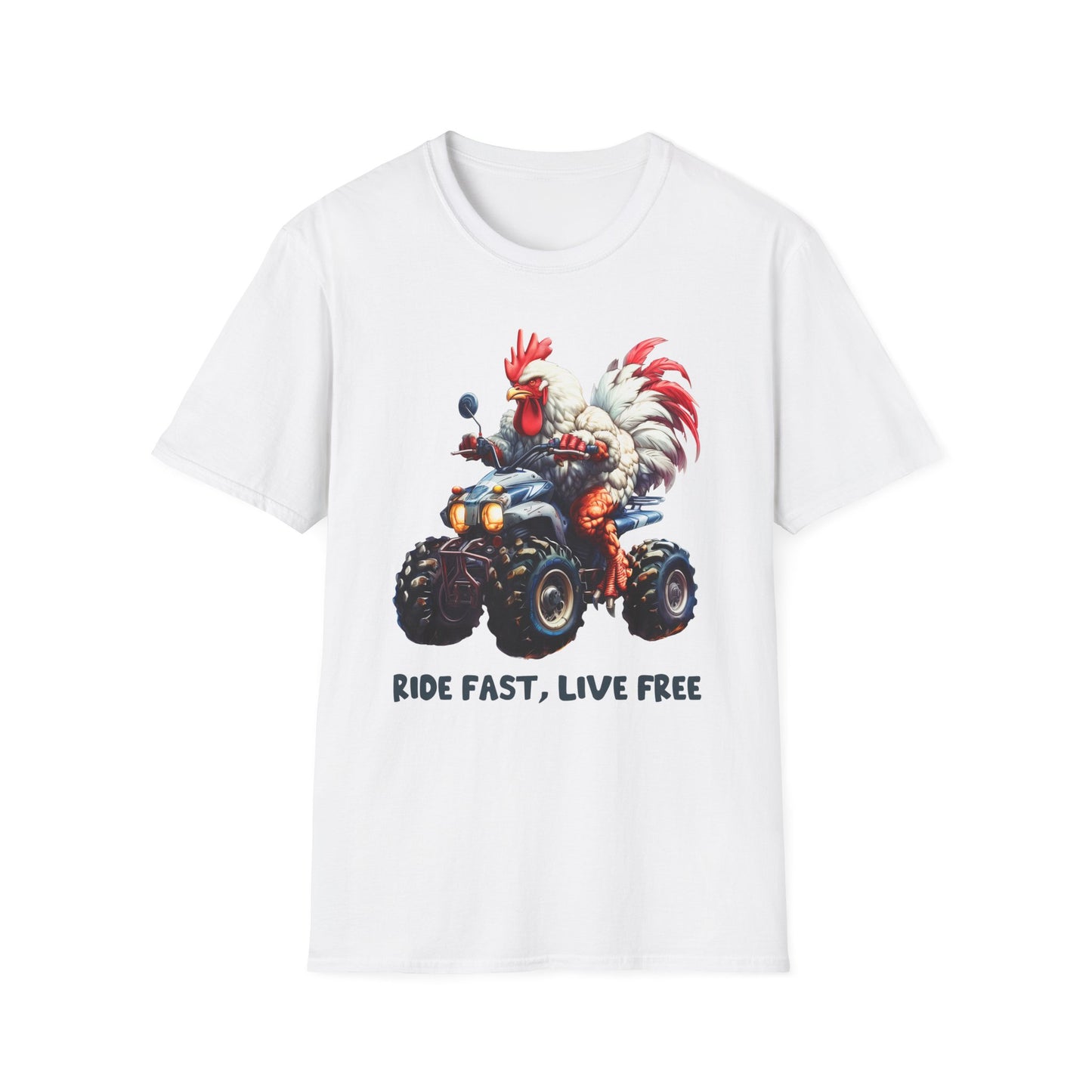 Chicken Quad Rider Softstyle T-Shirt