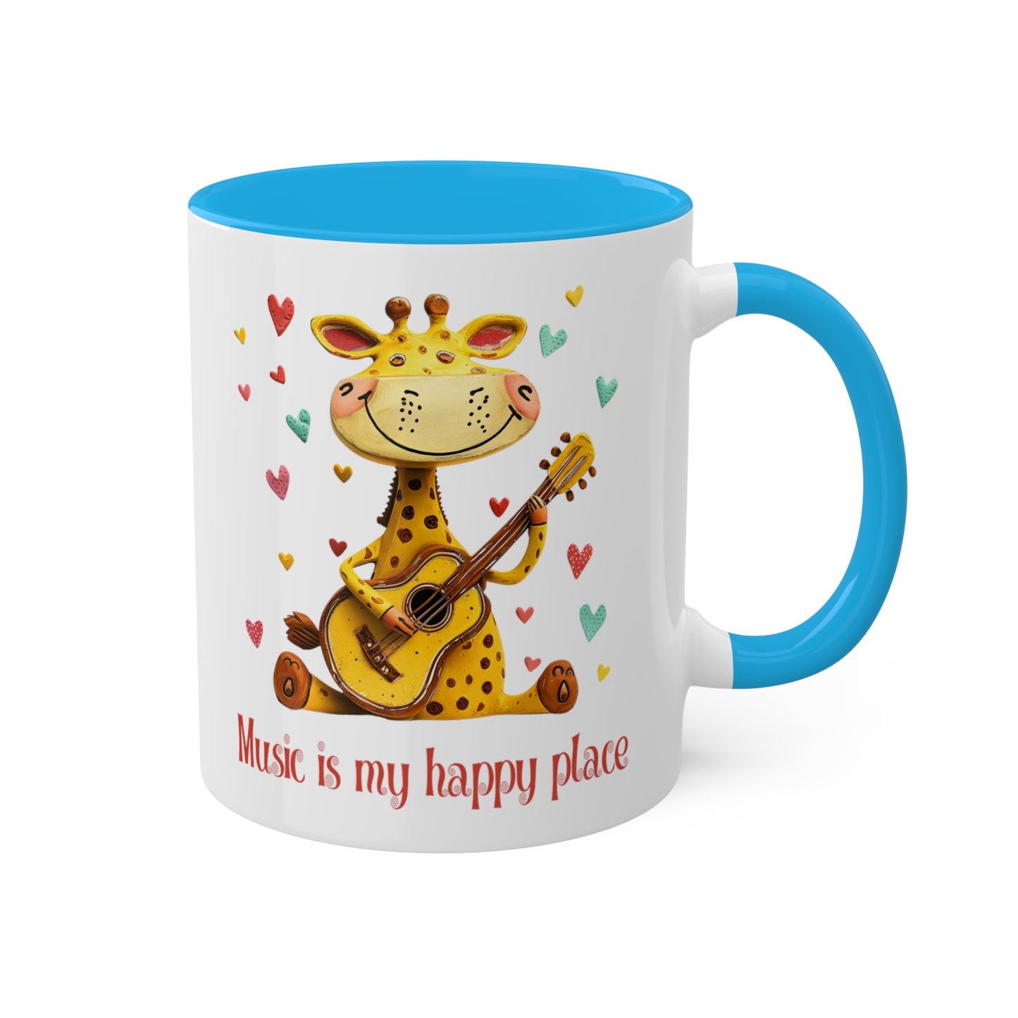 Giraffe Musician Mug