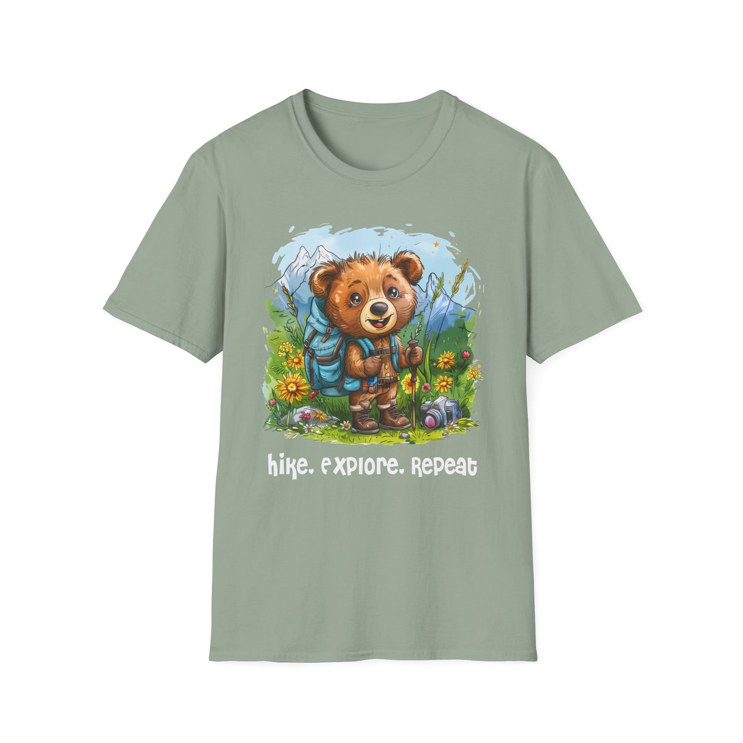 Bear Hiker Softstyle T-Shirt