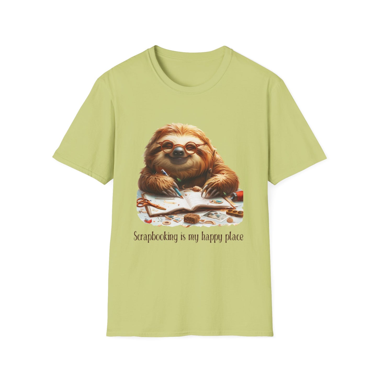 Sloth Scrapbooker Softstyle T-Shirt