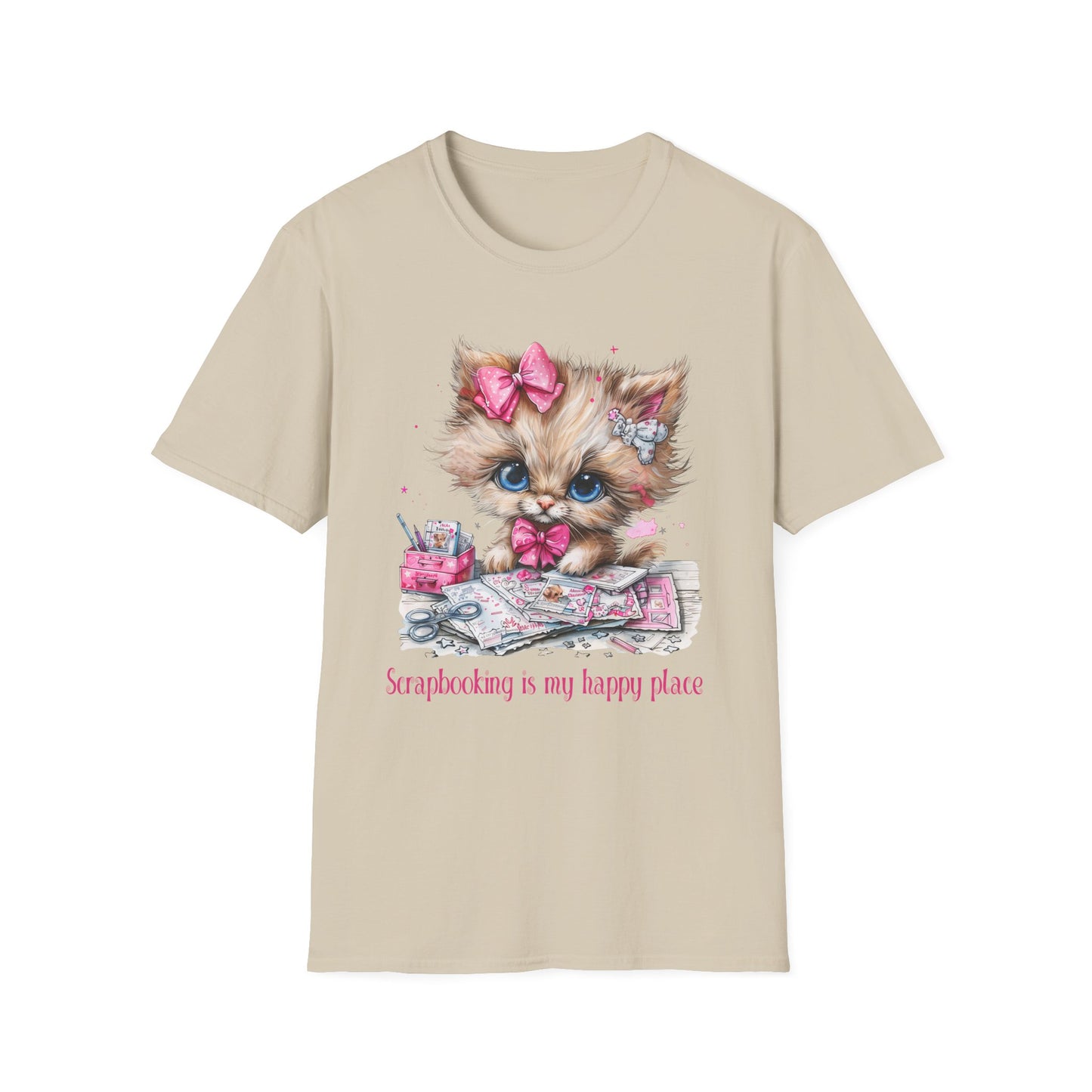 Cat Scrapbooker Softstyle T-Shirt