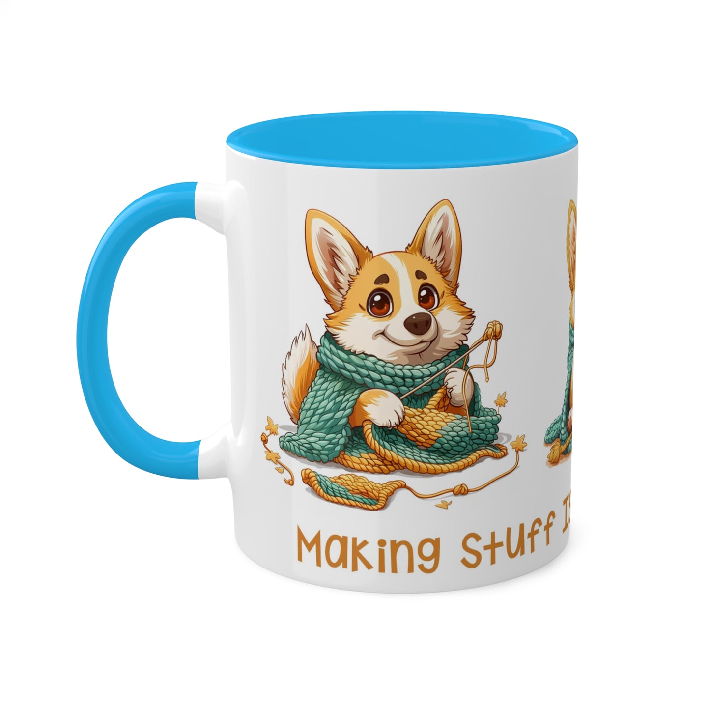 Corgi Crocheter Mug