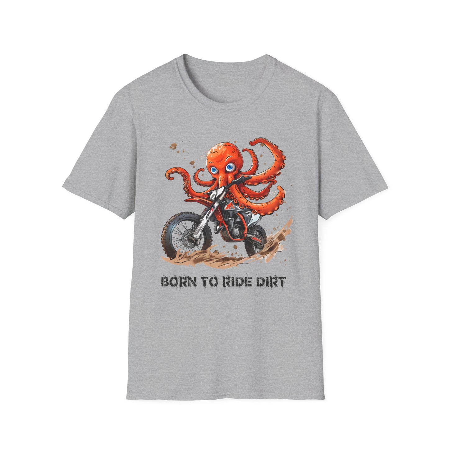 Octopus Dirt Biker Softstyle T-Shirt