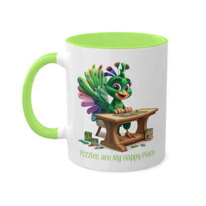 Peacock Puzzler Mug