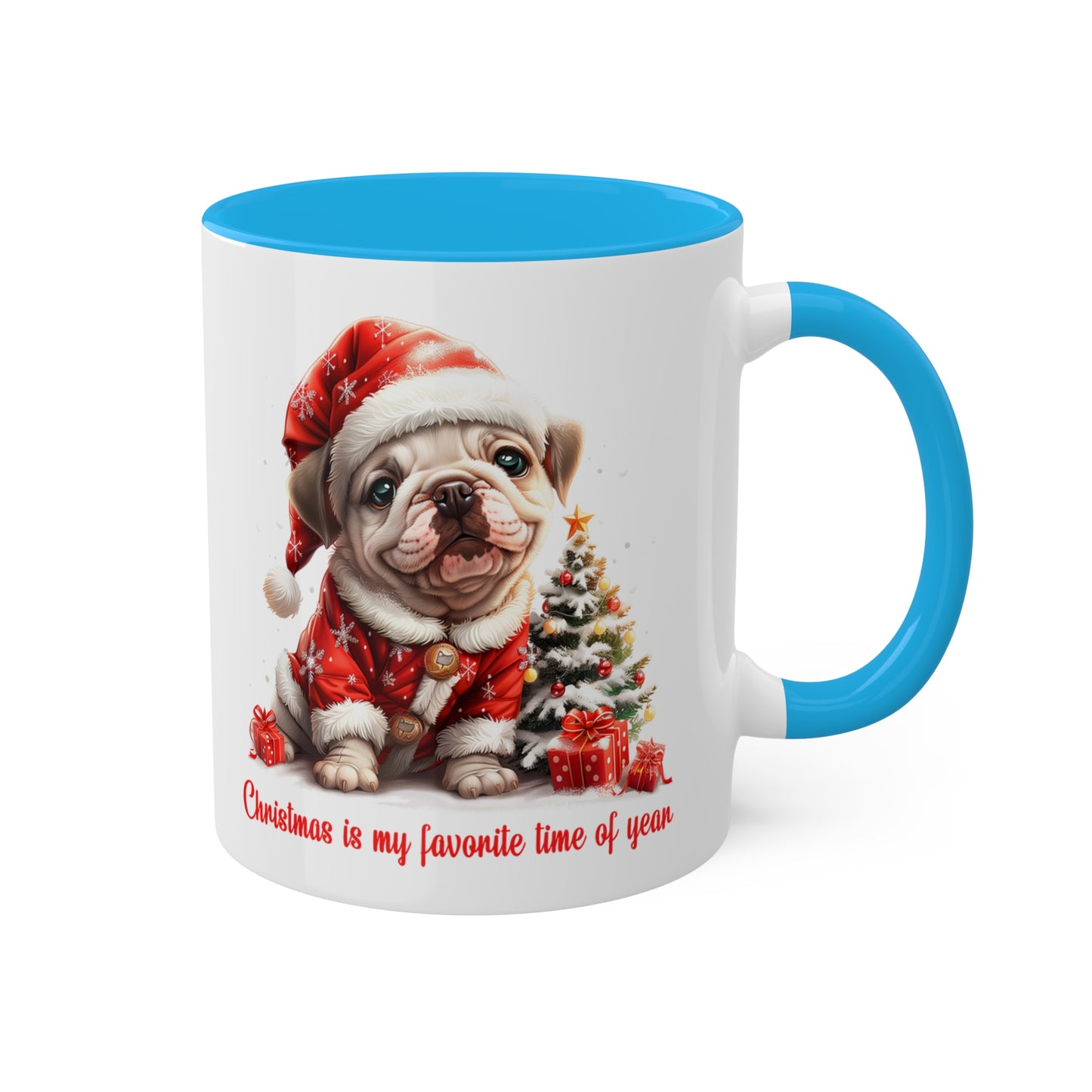 Bulldog Christmas Mug