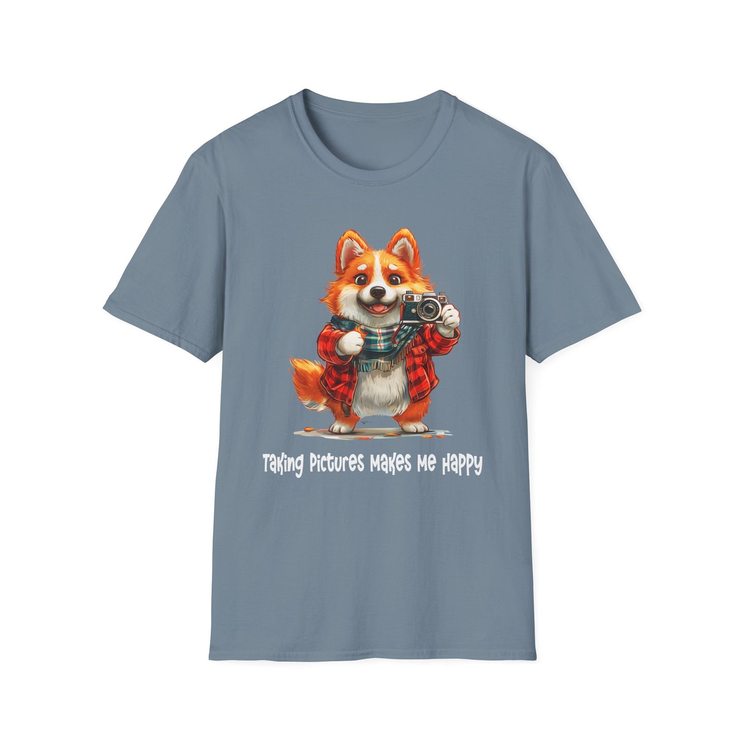 Corgi Painter Softstyle T-Shirt