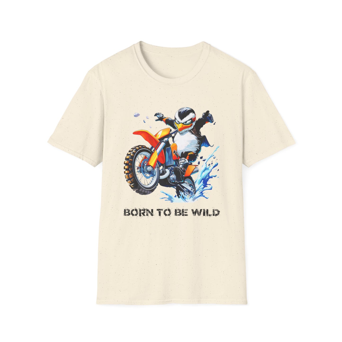 Penguin Dirt Biker Softstyle T-Shirt