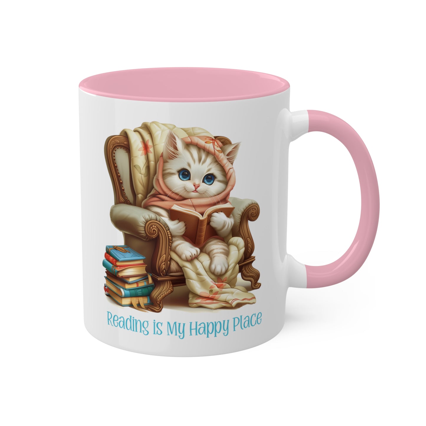 Cat Reading Mug