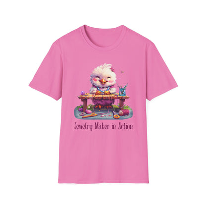 Chicken Jewelry Making Softstyle T-Shirt