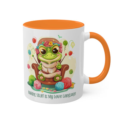 Frog Knitter Mug