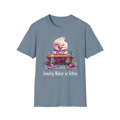 Chicken Jewelry Making Softstyle T-Shirt