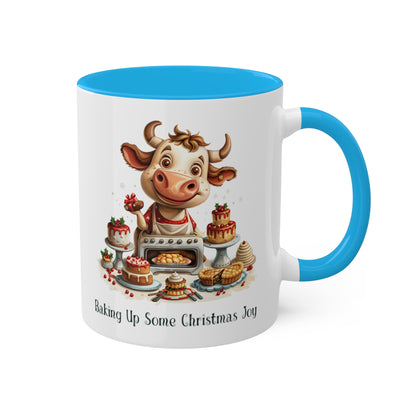 Cow Christmas Baker Mug