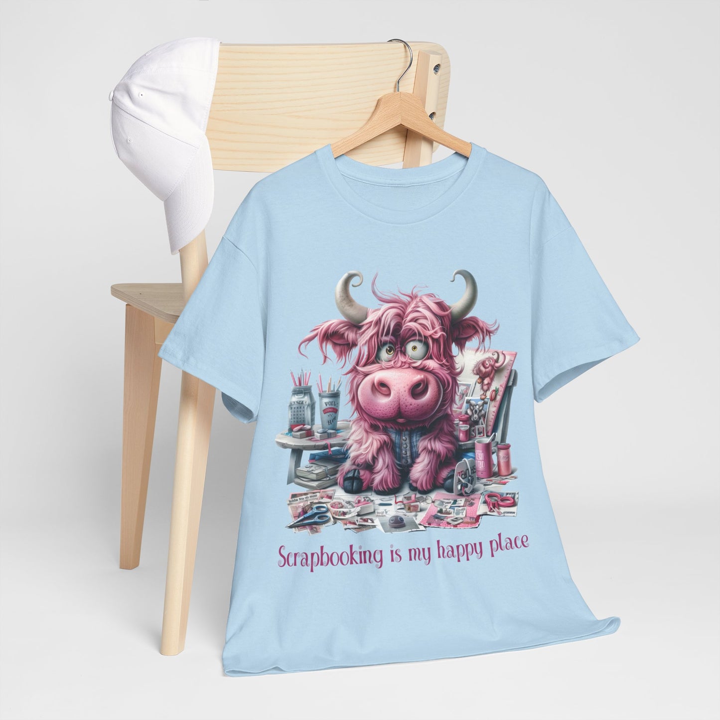 Highland Cow Scrapbooking Tee