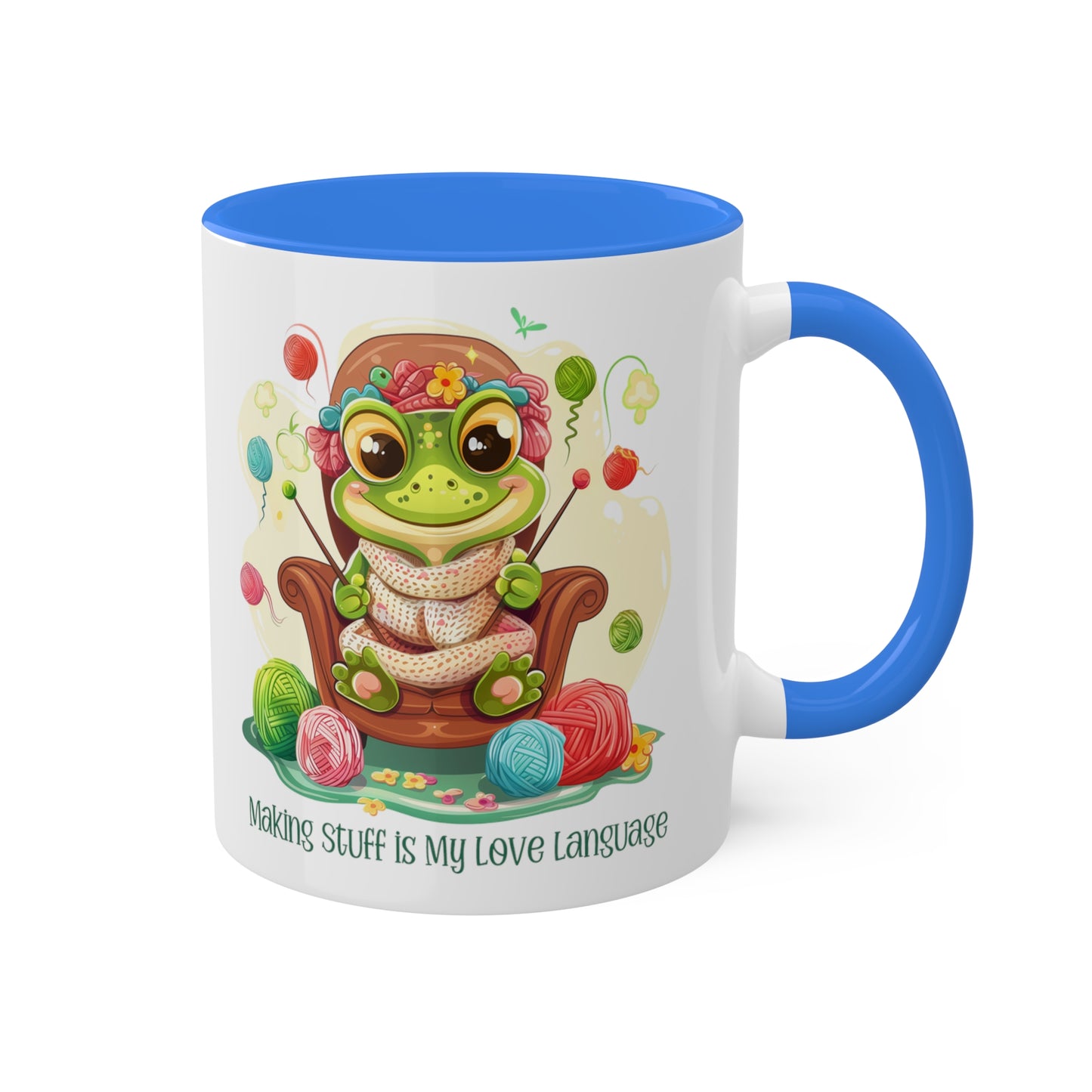 Frog Knitter Mug