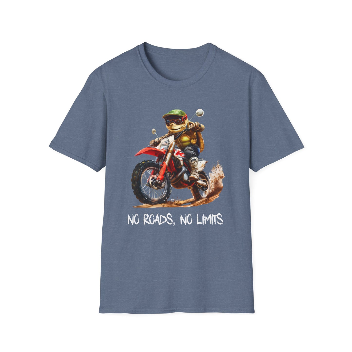 Turtle Dirt Biker Softstyle T-Shirt