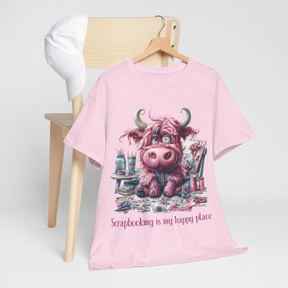 Highland Cow Scrapbooking Tee