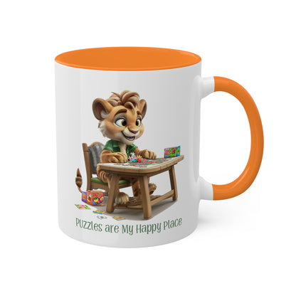 Lion Puzzler Mug