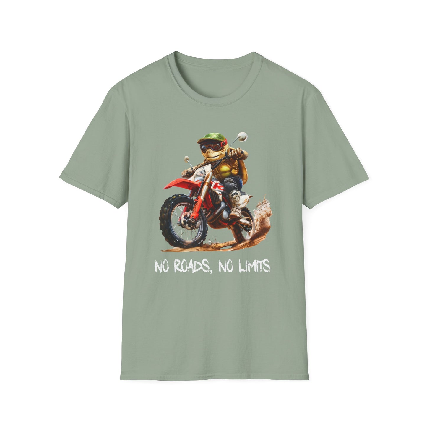 Turtle Dirt Biker Softstyle T-Shirt