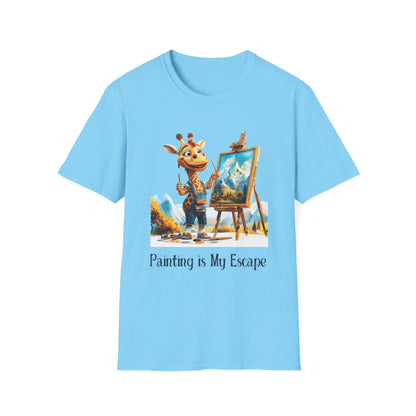 Giraffe Painter Softstyle T-Shirt