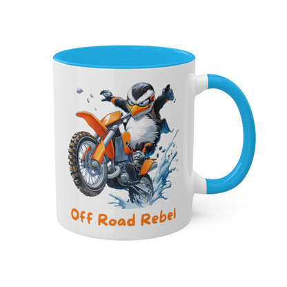 Penguin Dirt Biker Mug