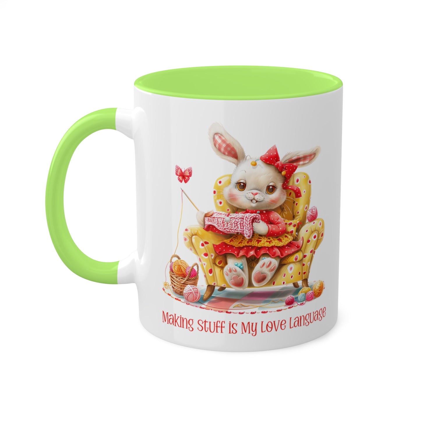 Rabbit Crocheter Mug