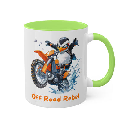 Penguin Dirt Biker Mug