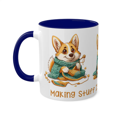 Corgi Crocheter Mug