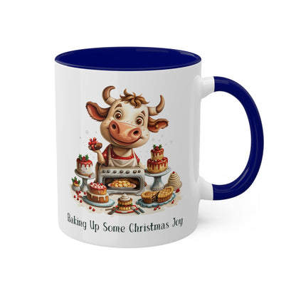 Cow Christmas Baker Mug