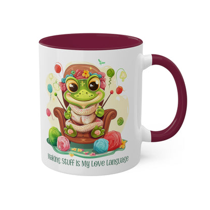 Frog Knitter Mug