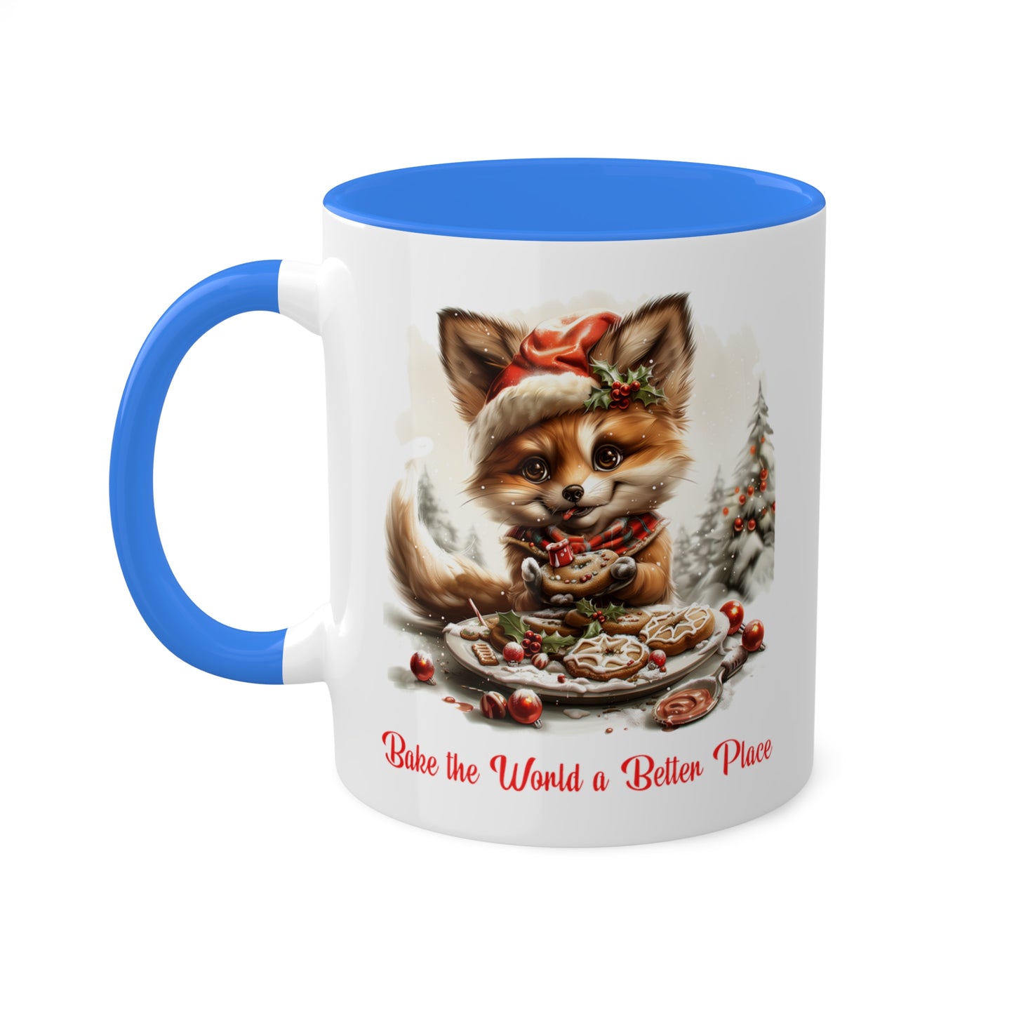 Fox Christmas Baker Mug