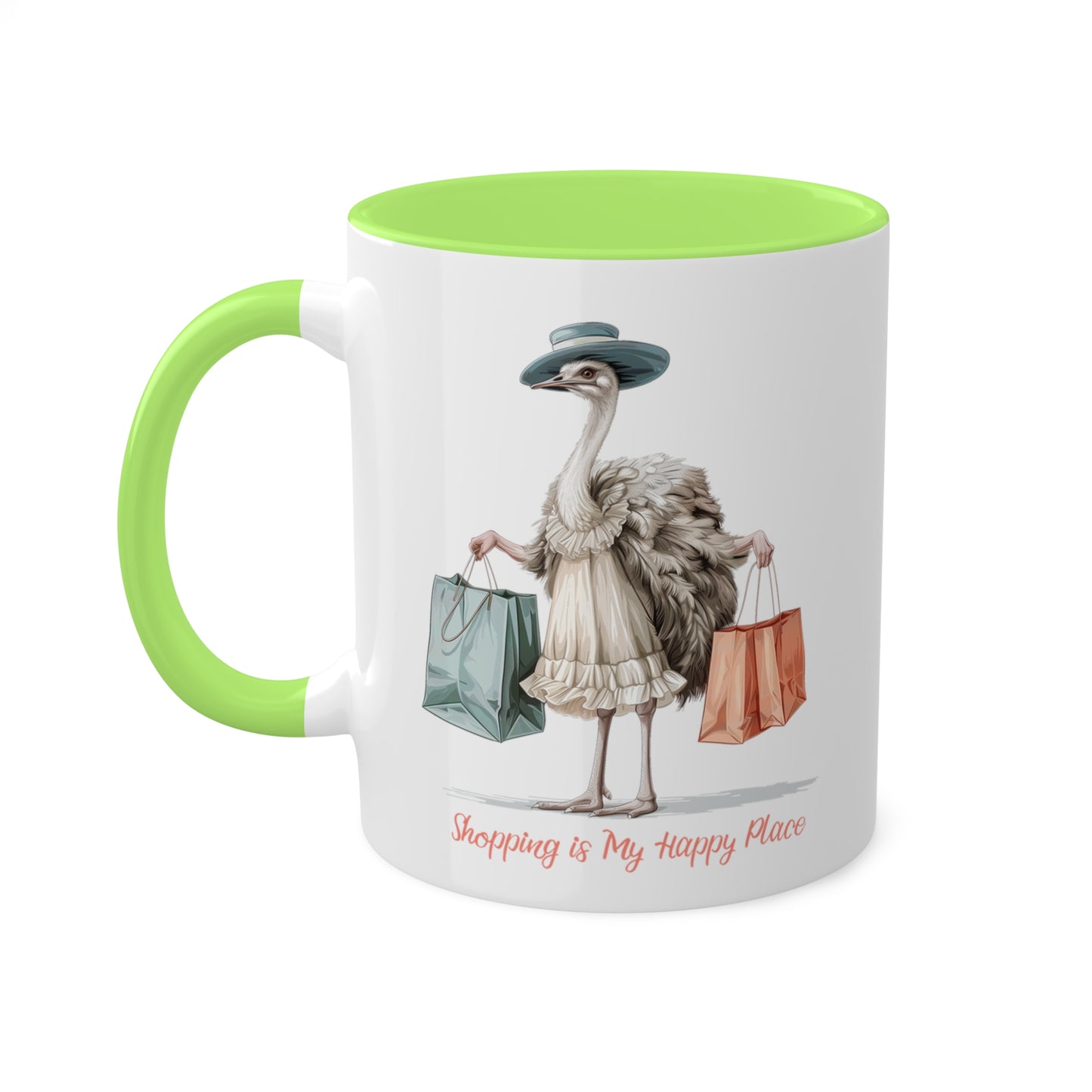 Ostrich Shopper Mug